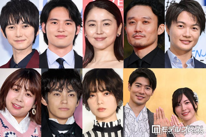 「2026年に結婚発表した有名人」(上段左から)本郷奏多、水上恒司、長澤まさみ&福永壮志、神木隆之介(下段左から)餅田コシヒカリ、神尾楓珠&平手友梨奈、松井珠理奈&辻本達規(C)モデルプレス