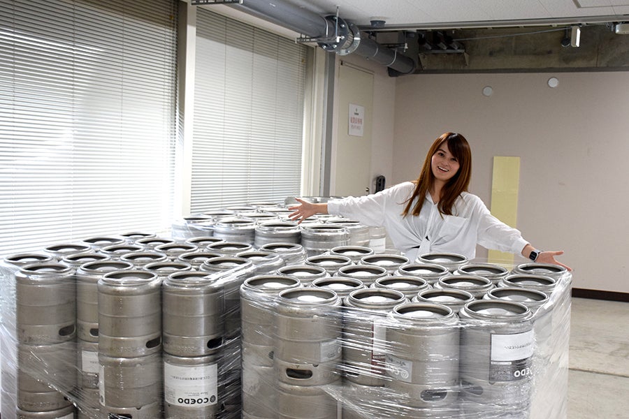 「コエドクラフトビール醸造所」タンク見学