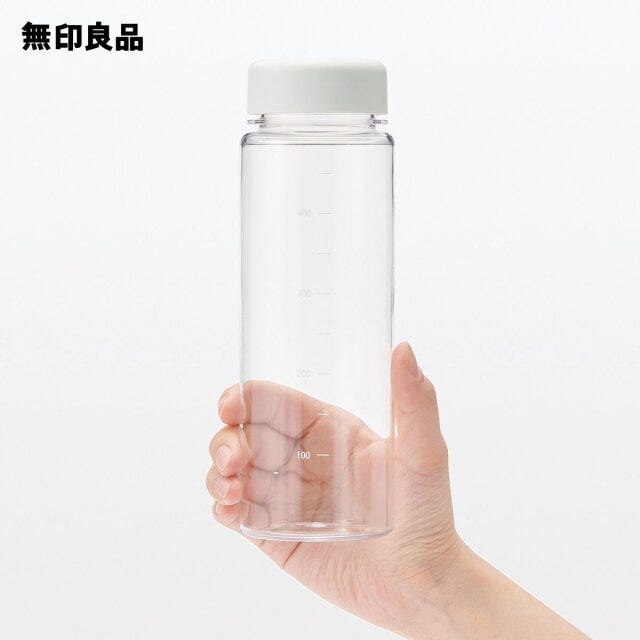 無印良品の目盛り付きドリンクボトルは500ml