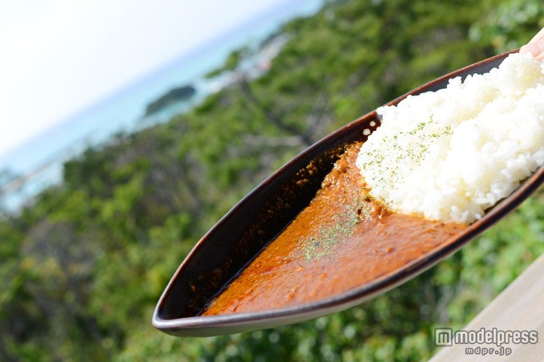 沖縄恩納村「土花土花」旨味たっぷりのカレーにはサラダ、デザートもセット