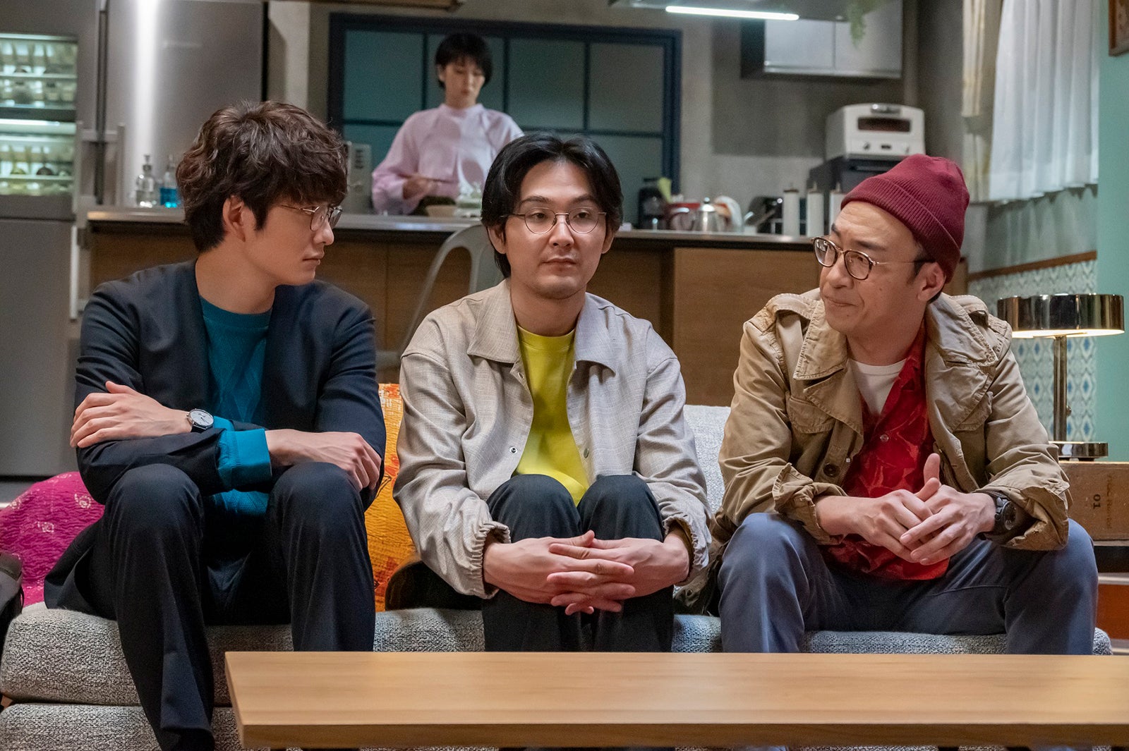 岡田将生、松たか子、松田龍平、角田晃広「大豆田とわ子と三人の元夫」第5話より（C）カンテレ、フジテレビ