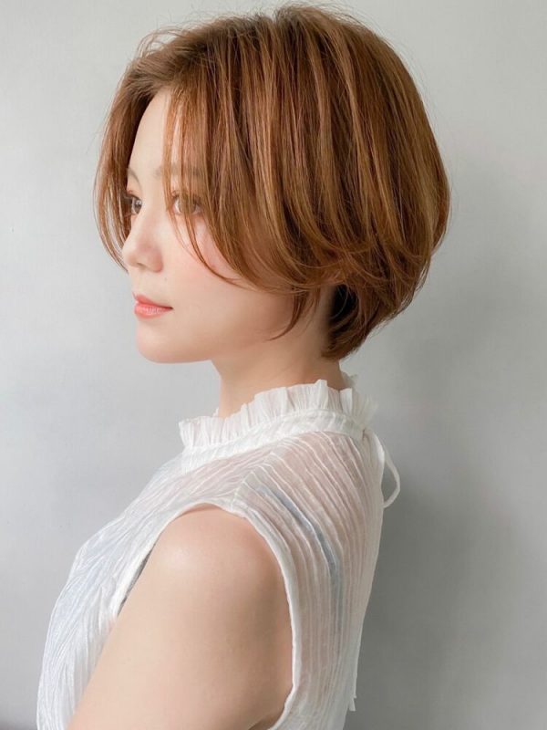 四角顔さんに似合うショートヘア集 21 小顔見えが叶う大人スタイル モデルプレス