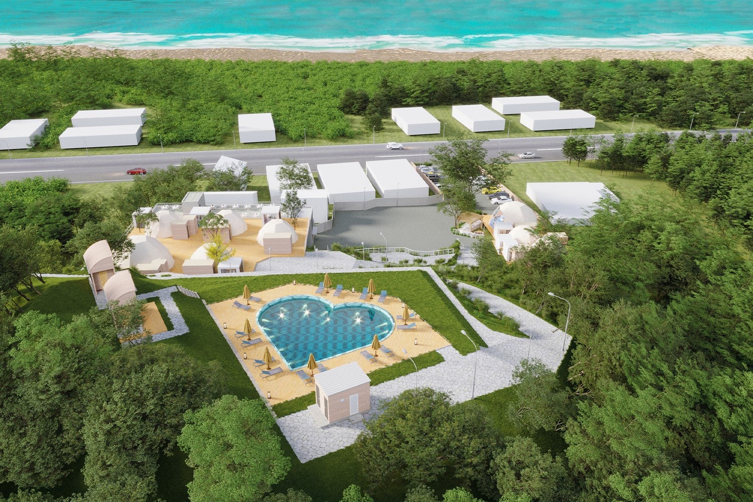 千葉にプール＆サウナ付グランピング「釣ヶ崎グランピングリゾート」潮風のまちでリゾートステイ