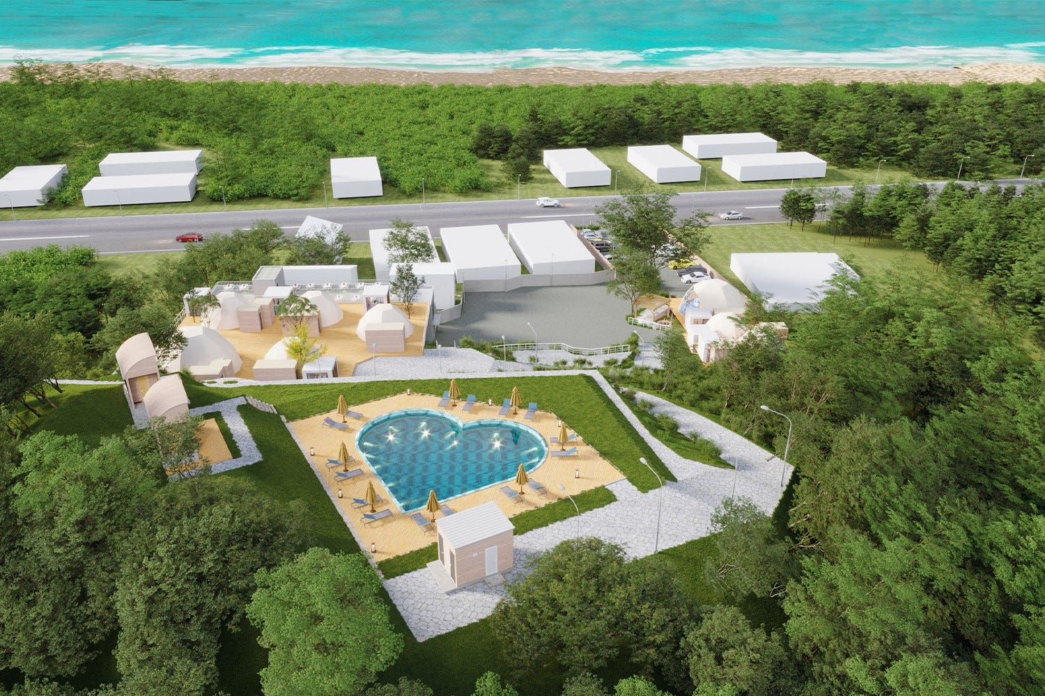 千葉にプール&サウナ付グランピング「釣ヶ崎グランピングリゾート」潮風のまちでリゾートステイ