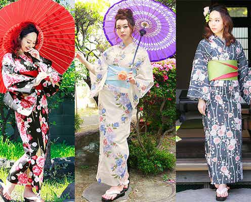 「和柄浴衣」で美人度3割増し!しおらしくモテを叶える