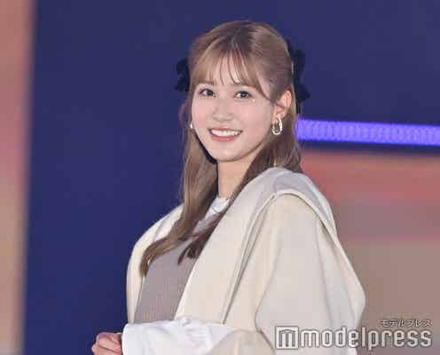 生見愛瑠、ミニ丈ワンピ&ロングブーツから美脚スラリ<GirlsAward 2023 A/W>