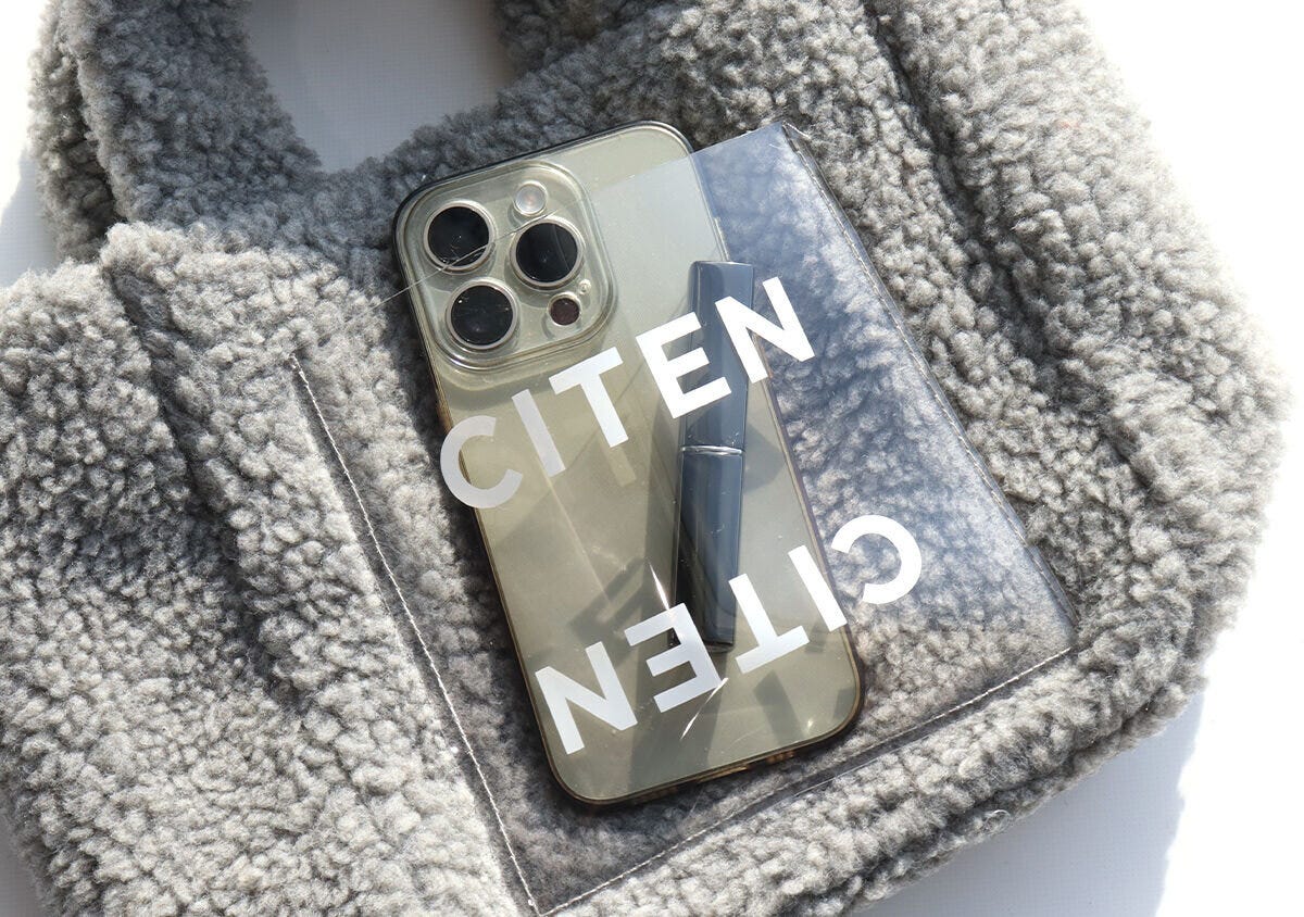 クリアポケット オトナミューズ付録ボアバッグクリアポケット