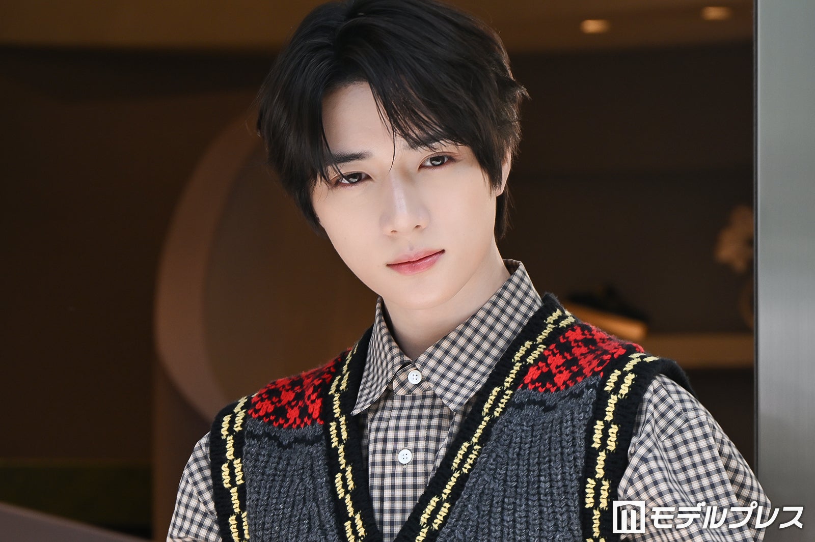 店前でフォトコールに応じたBEOMGYU（ボムギュ）（C）モデルプレス