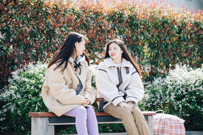 長谷川美月、吉田伶香「恋とオオカミには騙されない」第9話より(C)AbemaTV, Inc.
