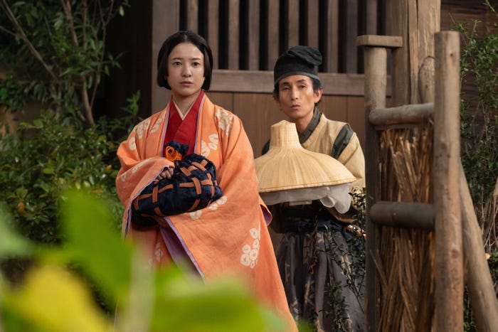 吉高由里子、矢部太郎「光る君へ」第12話より(C)NHK