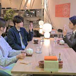 （左から）生見愛瑠、瀬戸康史、神尾楓珠「くるり～誰が私と恋をした？～」第3話より（C）TBS