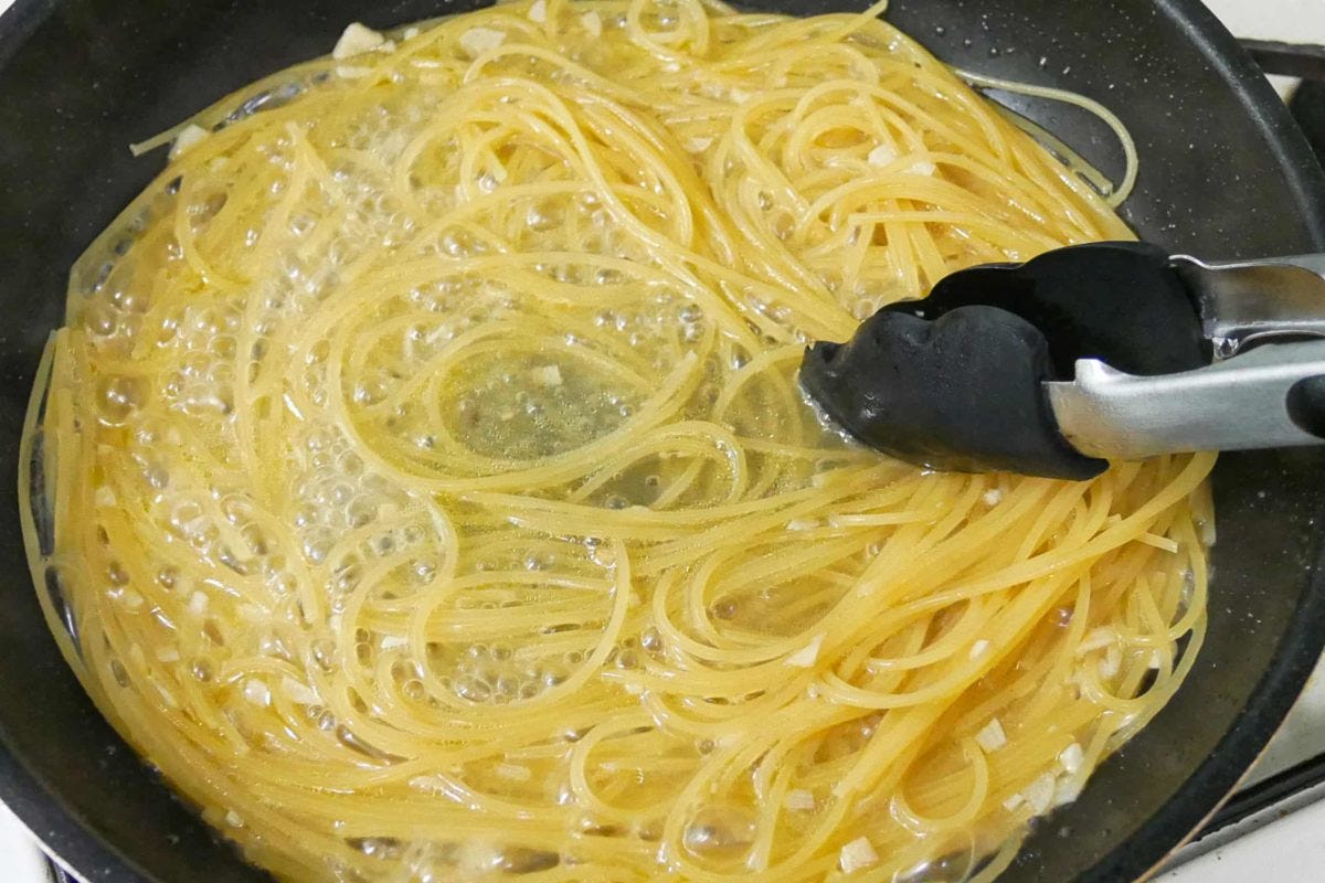 最高ワンパン明太子パスタ
