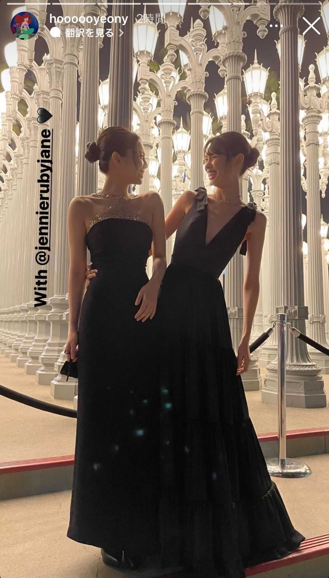 「イカゲーム」チョン・ホヨン＆BLACKPINKジェニー、LAで豪華2ショット「尊すぎる」「無敵感がすごい」