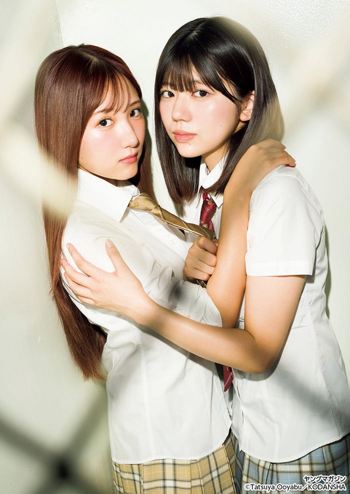 福井可憐、石井彩音(C)大藪達也/ヤンマガWeb