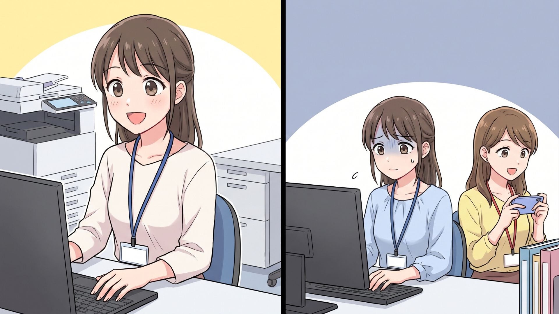仕事中に堂々とゲーム...！？同期だけ“特別扱い”されていることに違和感。先輩に相談すると、【予想外の事実】が判明して...！