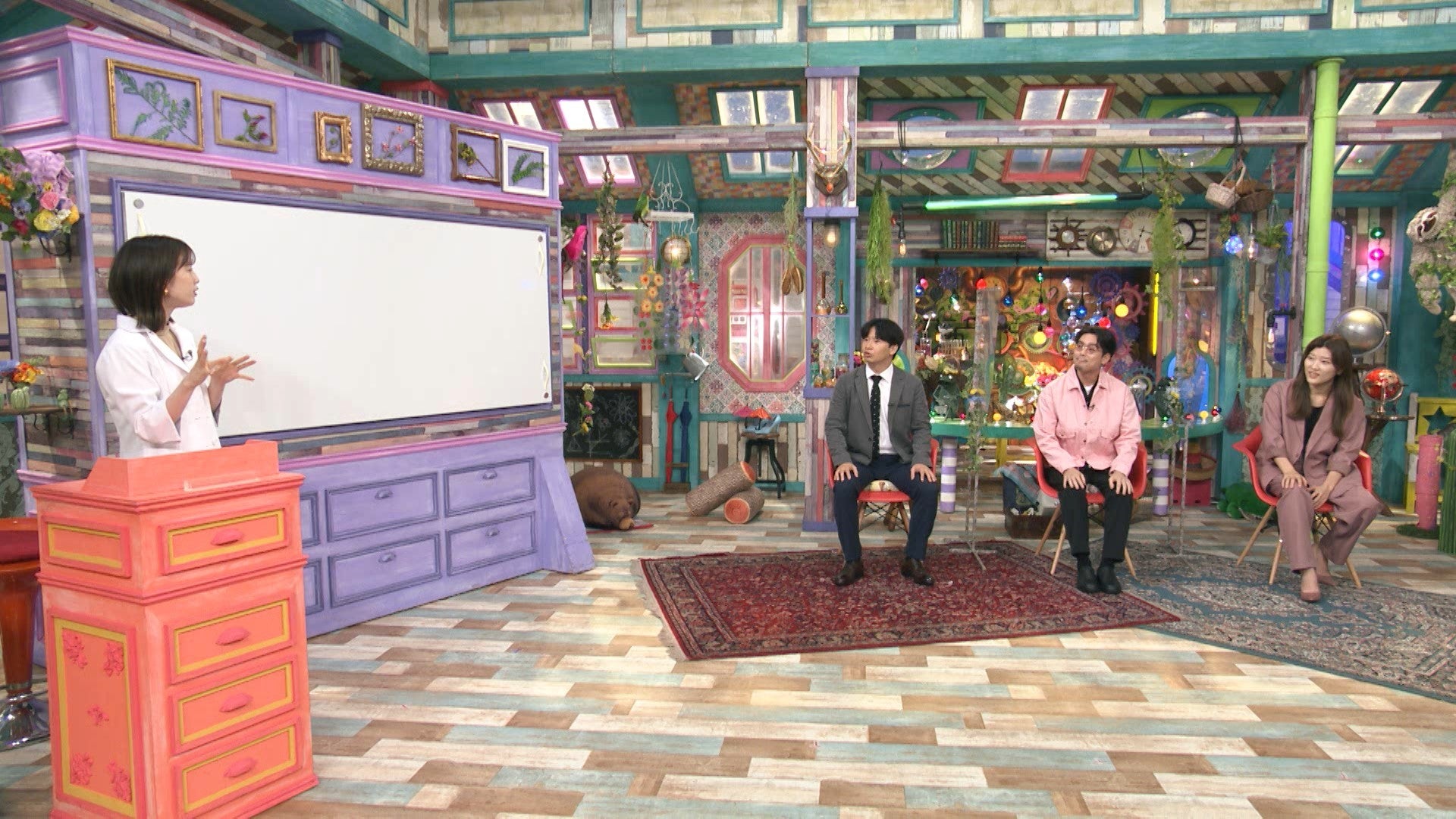 弘中綾香アナウンサー、若林正恭、ハマ・オカモト、ヒコロヒー（C）テレビ朝日