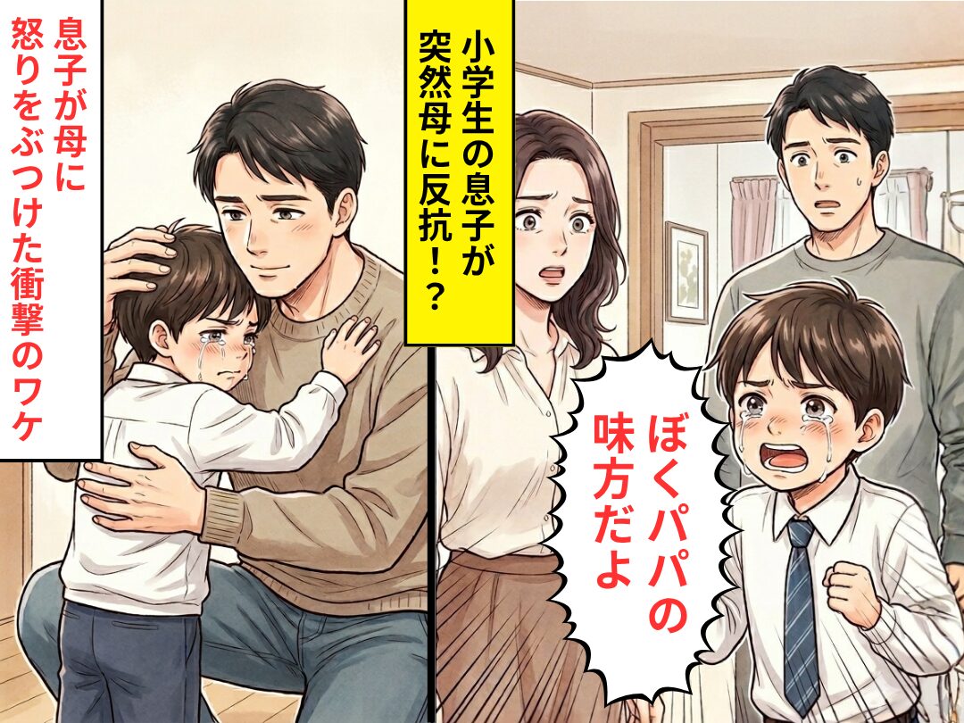 小学生の息子が…「ぼくパパの味方だよ」泣きながら母に反抗！？息子が母に怒りをぶつけた”衝撃の”ワケ