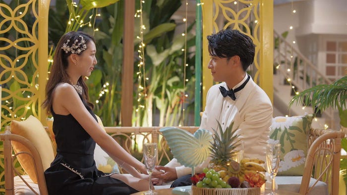 小田美夢、久次米一輝『バチェラー・ジャパン』シーズン6エピソード1(C)2025 Warner Bros. International Television Production Limited. All Rights Reserved