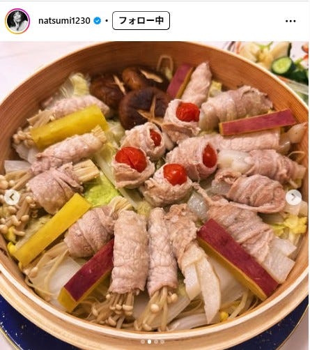 小川菜摘Instagramより