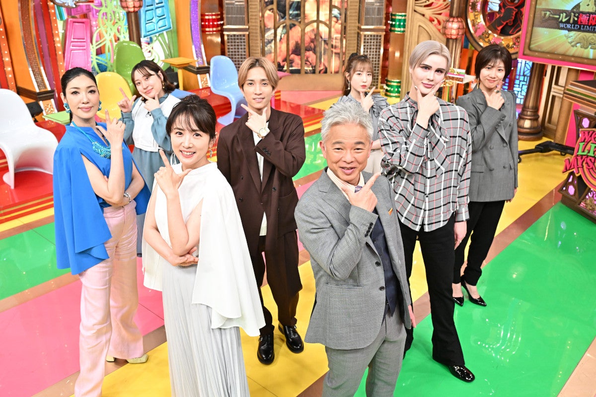 （後列左から）アンミカ、丸山礼、田中樹、本田仁美、Matt、潮田玲子（前列左から）高島彩、恵俊彰（C）TBS