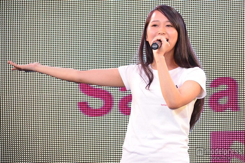 ミュージカルの1シーンを再現