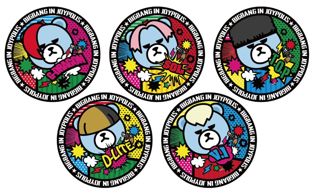 クリアステッカー（全5種）／画像提供：東京ジョイポリス