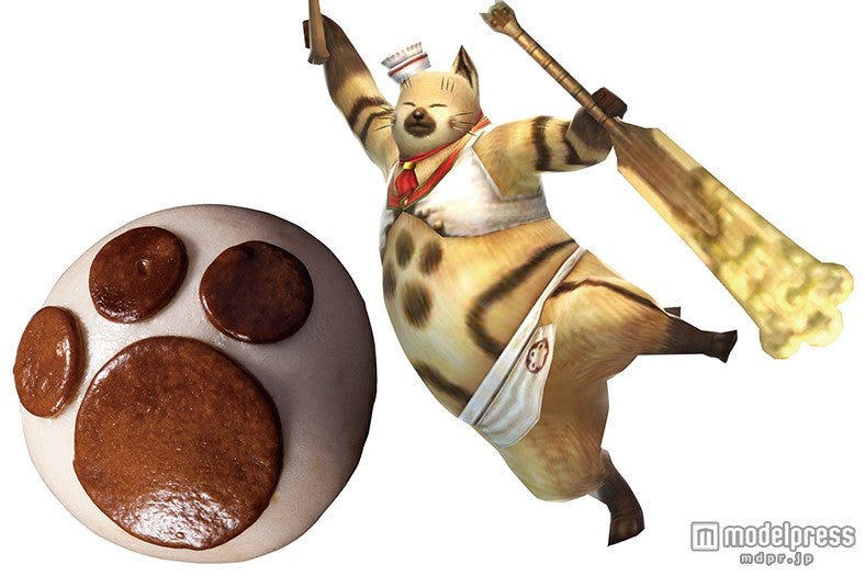 「ニャンコック料理長のチーズフォンデュまん」は中からあつあつチーズがとろり