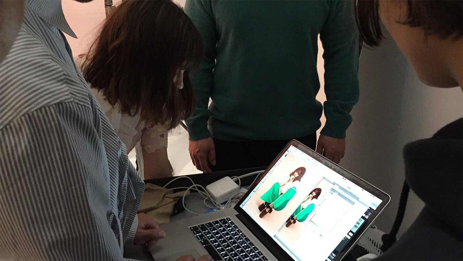 撮影の様子／画像提供：所属事務所