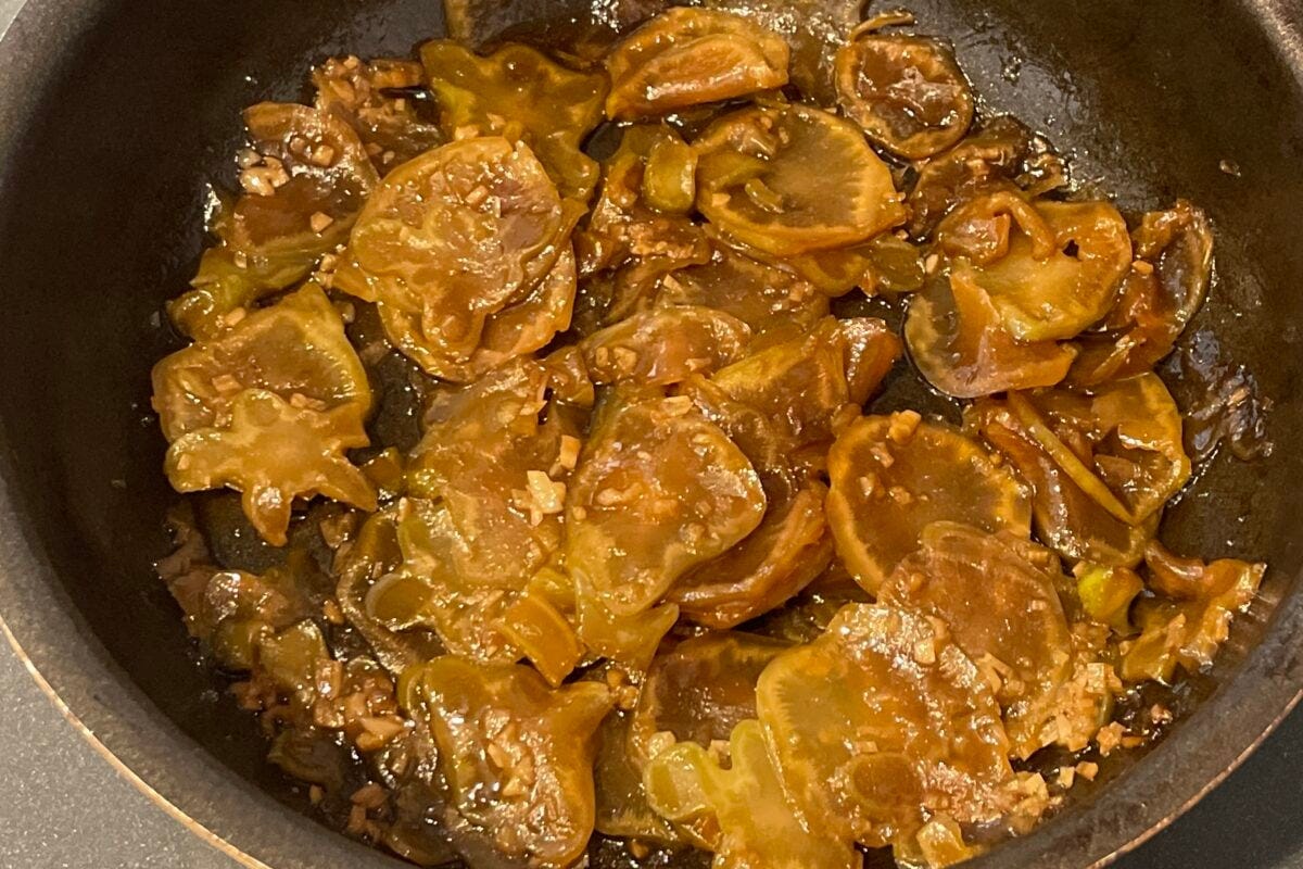 ベッキー ブロッコリーの茎で作る中華風おつまみ