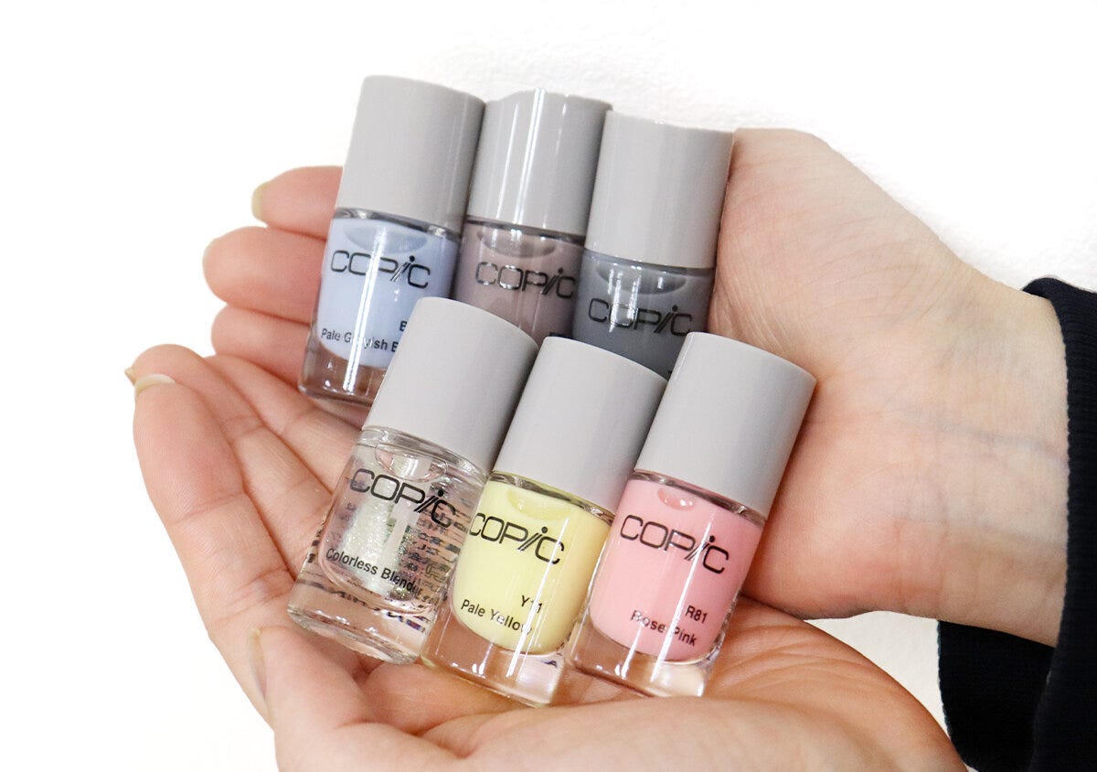 宝島社ムック付録のCOPIC（コピック）ネイルカラー6本セット11