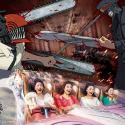 チェンソーマン × ハリウッド・ドリーム・ザ・ライド ~KICK BACK:日本刀VSチェンソー ver.~/画像提供:ユニバーサル・スタジオ・ジャパン