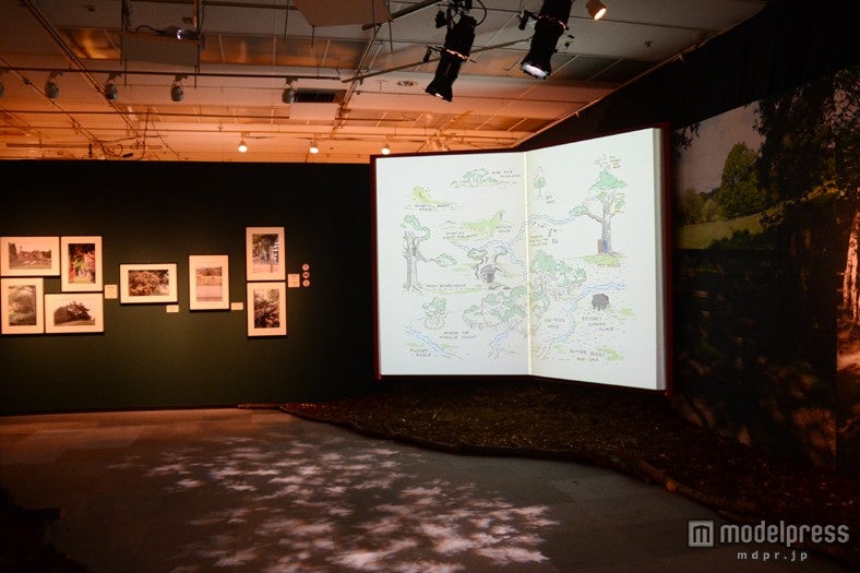 入り口を抜けると100エーカーの森を再現／「くまのプーさん展 WINNIE THE POOH EXHIBITION」（C）Disney