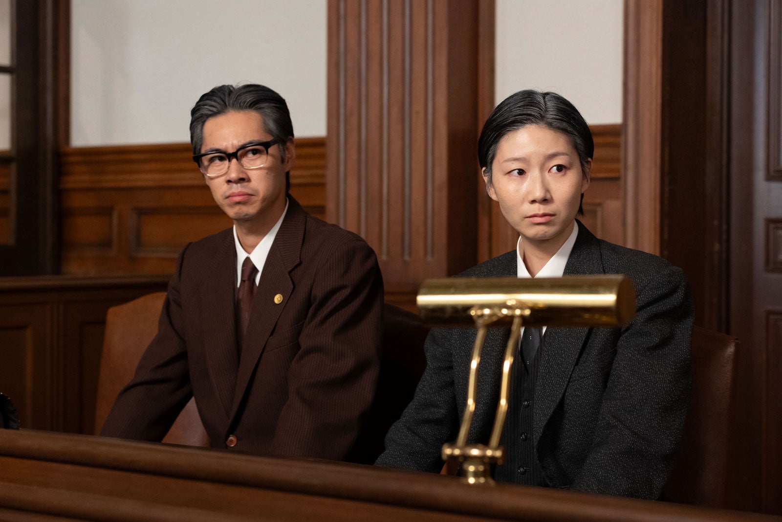 戸塚純貴、土居志央梨「虎に翼」第128話（C）NHK