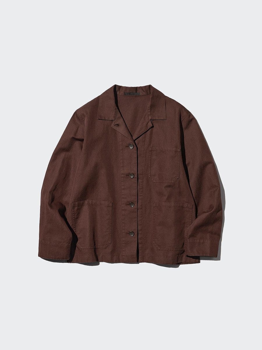 ユニクロ リネンブレンドカバーオール ユニクロのリネンブレンドカバーオール