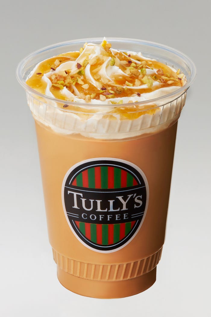 「T’s ハニーナッツソイラテ」(ICED)/画像提供:タリーズコーヒージャパン株式会社
