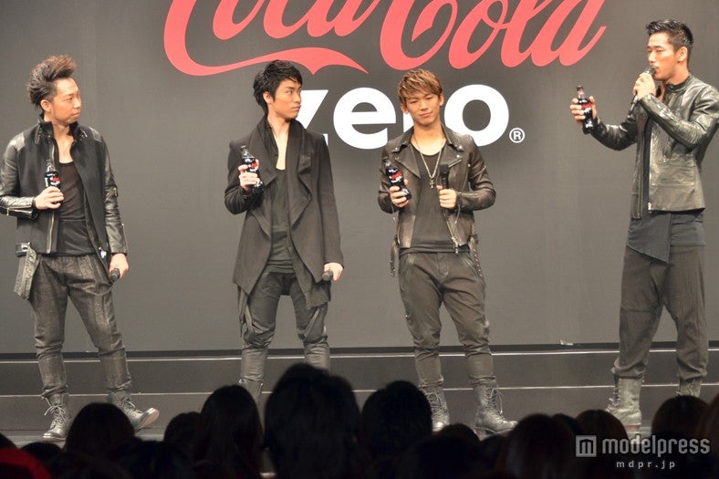 【左から】EXILEのUSA、TETSUYA、NAOTO、NAOKI