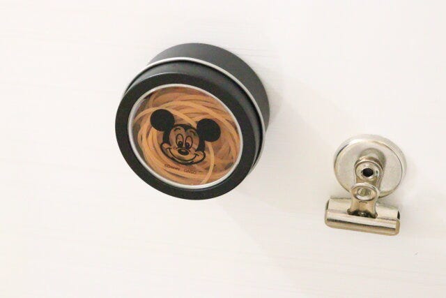 マグネットケース、丸(ミッキーマウス) 使用例 マグネットケース、丸(ミッキーマウス) 使用例