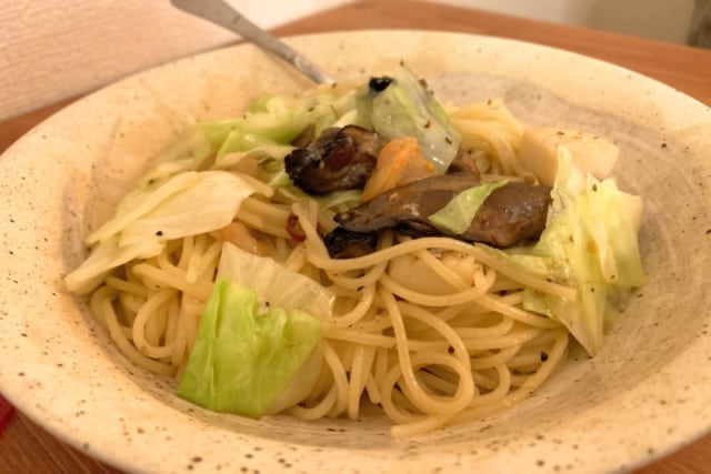 カルディ カキのペペロンチーノ