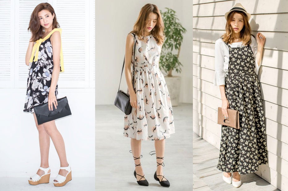 毎日着たくなる！お花をギュッと閉じ込めたフラワーワンピで女度UP