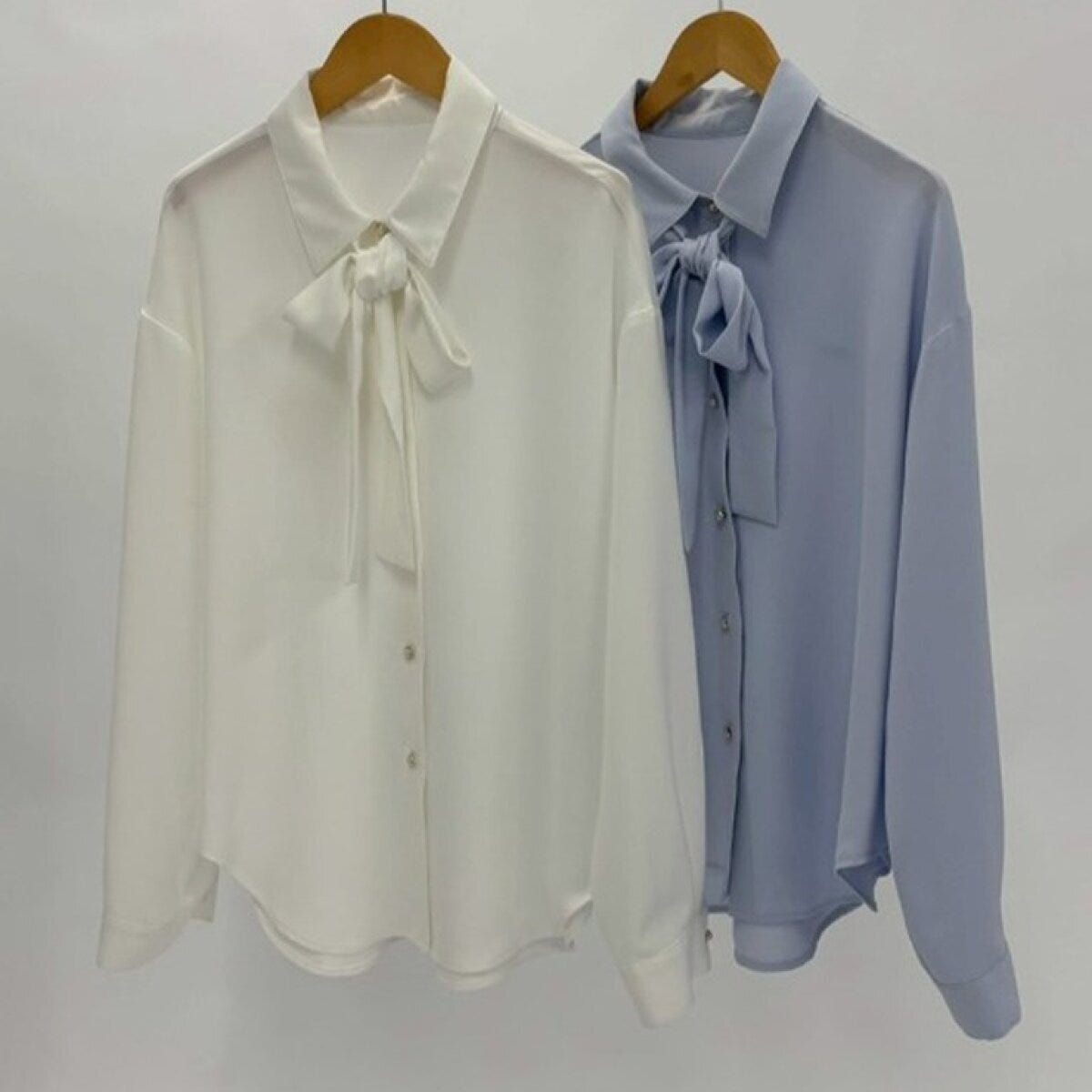 ボウタイシャツ 2026春しまむら大人女性おすすめボウタイシャツ