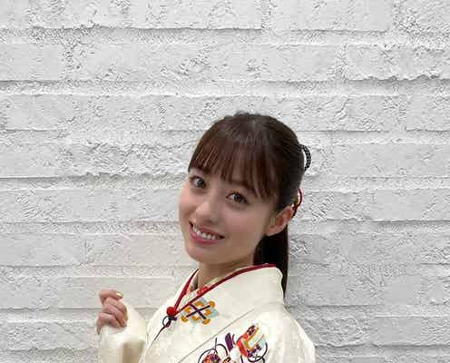 橋本環奈、華やか和服姿で新年の挨拶「今年は私にとって挑戦の年」