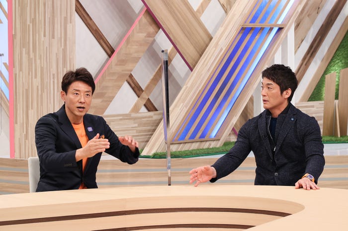松岡修造、長嶋一茂(C)テレビ朝日