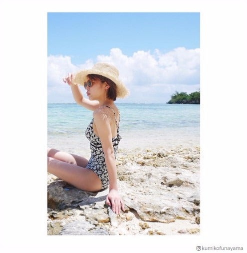 くみっきー、初サイパンで水着姿披露　GW休暇先でのサプライズに感激