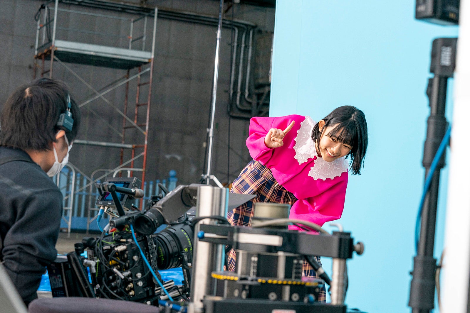 杉咲花／CM「杉咲さんの検索するなら地図から篇」メイキングより（提供写真）