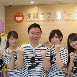 （左から）川上千尋、渋谷凪咲、山内健司、太田夢莉、白間美瑠 （C）カンテレ