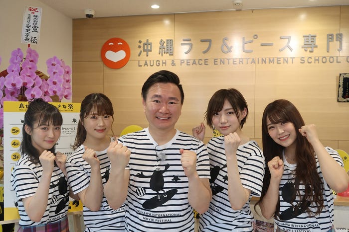 (左から)川上千尋、渋谷凪咲、山内健司、太田夢莉、白間美瑠 (C)カンテレ