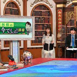 （左から）佐藤克文先生、斎藤ちはる、バカリズム、林修 （C）テレビ朝日