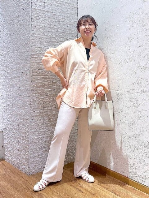 グローバルワーク　パンツ　ウツクシルエットフレアパンツ