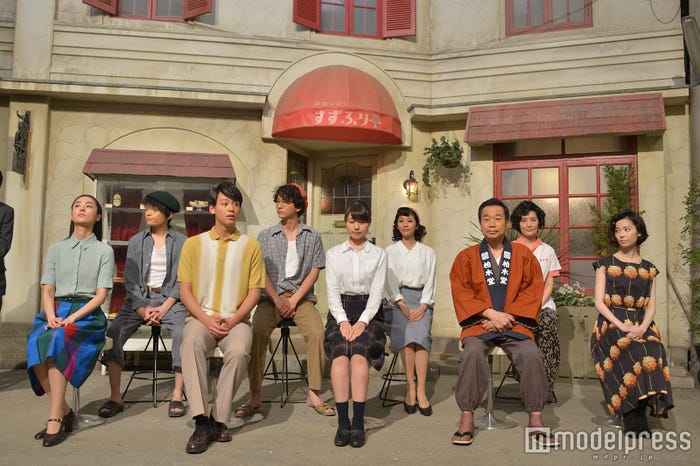 朝ドラ「ひよっこ」新キャスト(下段左から)シシド・カフカ、竹内涼真、有村架純、三宅裕司、島崎遥香(上段左から)岡山天音、浅香航大、白石美帆、生田智子(C)モデルプレス