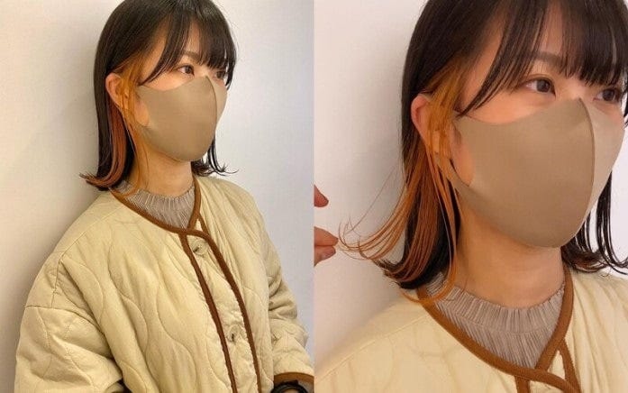 おすすめ3：マスクの“地味見え”にはイヤリングカラーでおしゃれをプラス（画像提供：Instagram／bangs［バングス］）